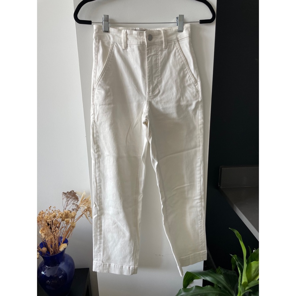 Everlane Cropped Straight Regular Jeans - White